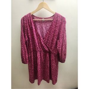 Old Navy Floral Faux Wrap Dress